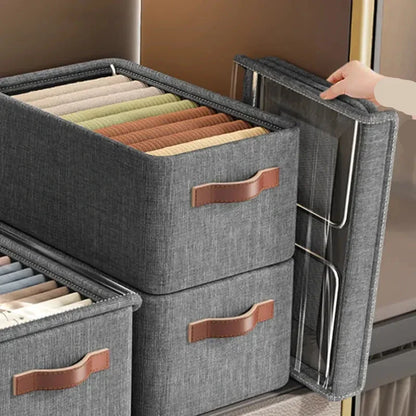 PACK 3  BoîteS de Rangement pour vêtements avec couvercle