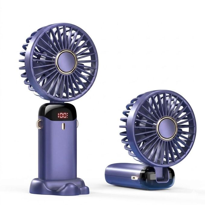 Mini Ventilateur Portable Pliable avec Écran Digital