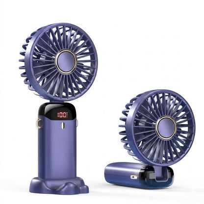 Mini Ventilateur Portable Pliable avec Écran Digital