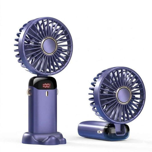 Mini Ventilateur Portable Pliable avec Écran Digital