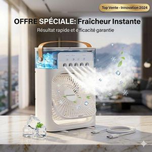 Climatiseur / Rafraîchisseur d'Air Portable Spray 3-en-1