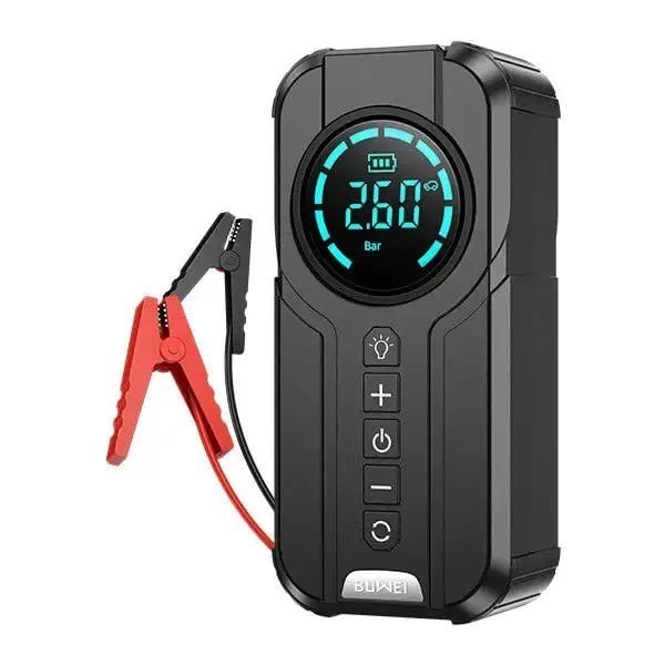 Booster de Voiture 3-en-1 – 3000A + Compresseur + Power Bank