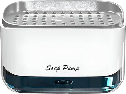 Distributeur de savon de cuisine multifonctionnel avec porte-éponge