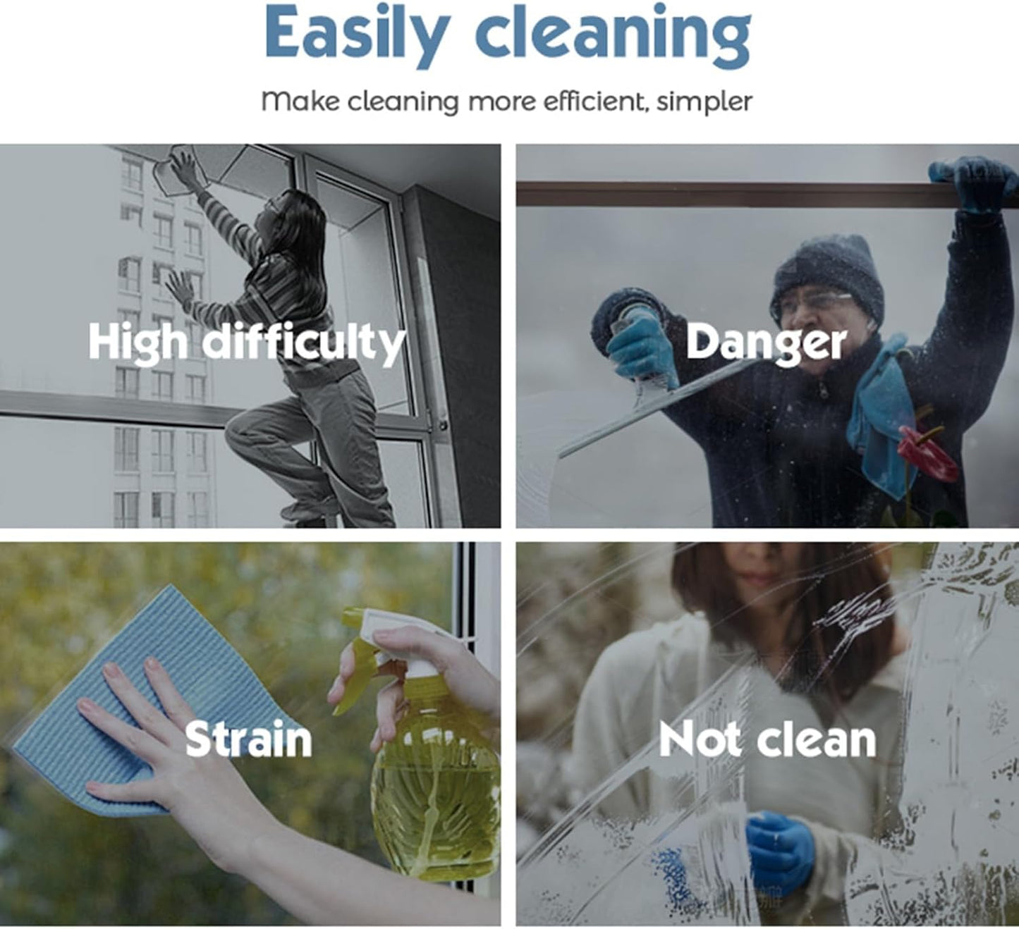 Lave-Vitres Électrique Sans Fil – Nettoyage Automatique Sans Traces