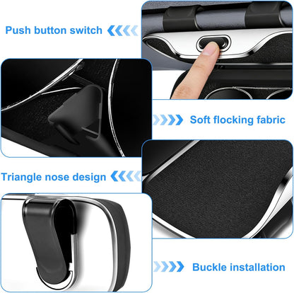 Boîtier à Lunettes pour Voiture – Fixation Stable & Ouverture à Une Main