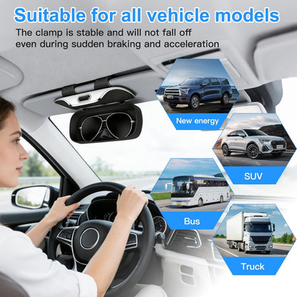 Boîtier à Lunettes pour Voiture – Fixation Stable & Ouverture à Une Main