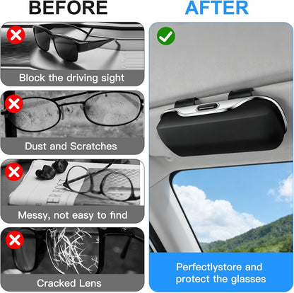 Boîtier à Lunettes pour Voiture – Fixation Stable & Ouverture à Une Main