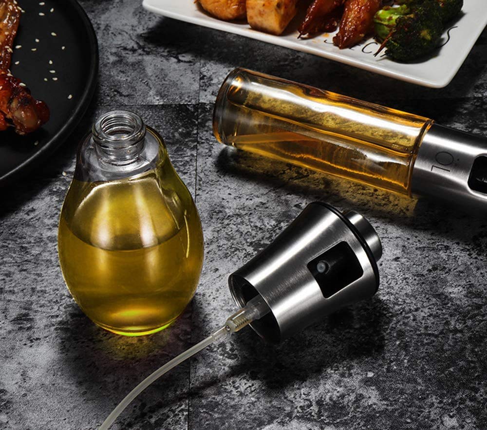 3 Pulvérisateur d’huile en verre de 200 ml