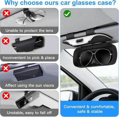Boîtier à Lunettes pour Voiture – Fixation Stable & Ouverture à Une Main
