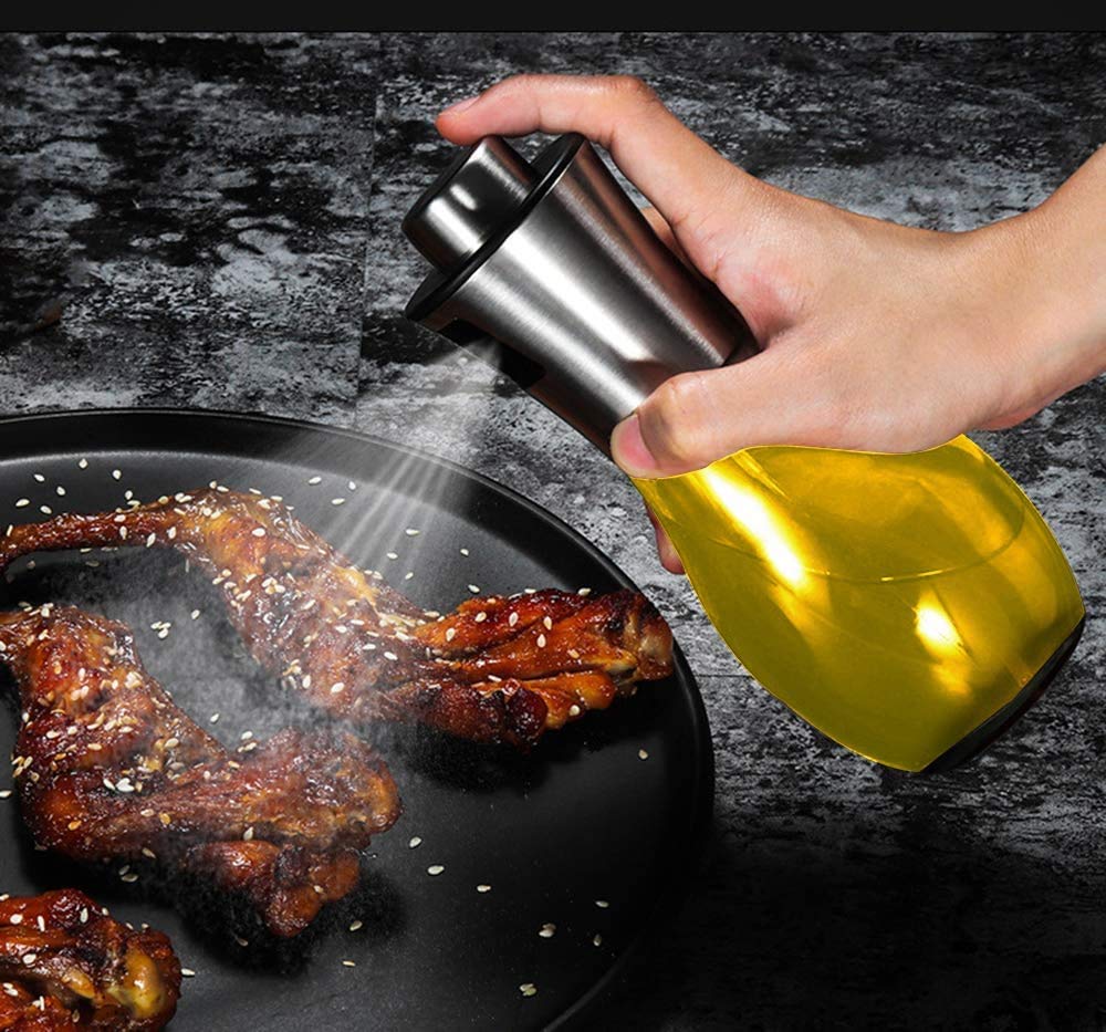3 Pulvérisateur d’huile en verre de 200 ml