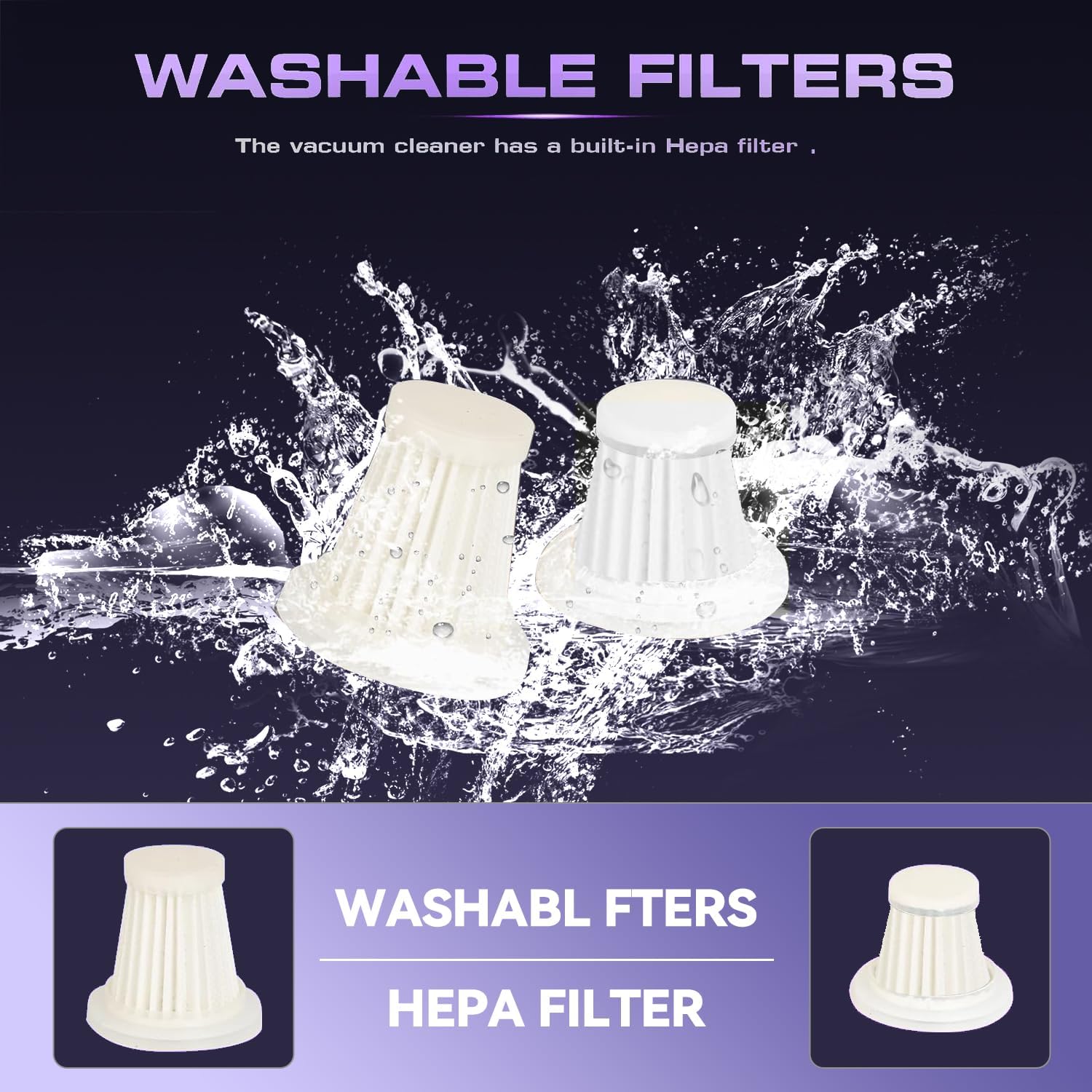 Aspirateur de voiture portable sans fil 4 en 1