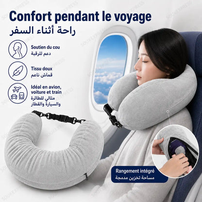 Coussin de Voyage Ergonomique en Mousse à Mémoire de Forme