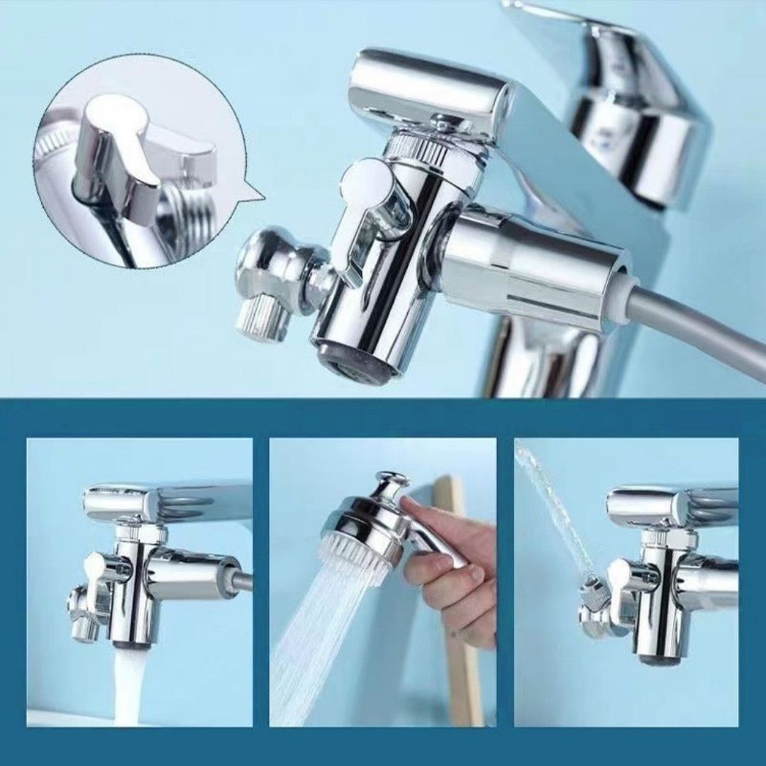 Robinet de lavabo multifonction avec tête de massage