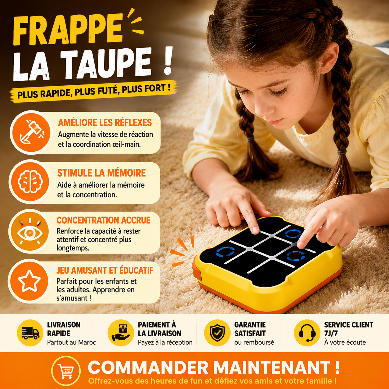 Jeu X-O Tactile Lumineux