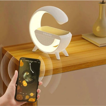 Speaker Bluetooth RGB avec chargeur wireless universel.