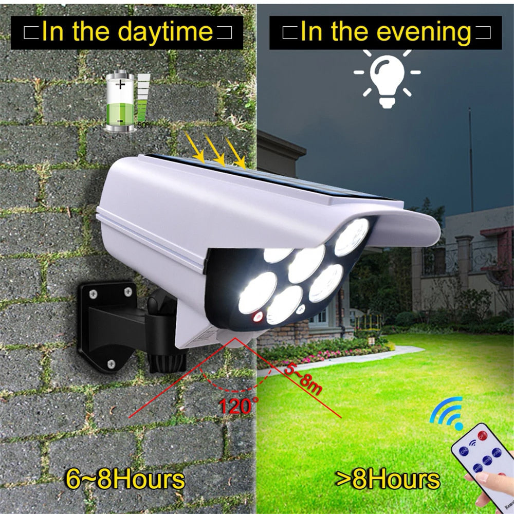 Éclairage & Caméra Virtuelle de Sécurité 2-en-1 avec Détecteur de Mouvement-VigilantCam x10