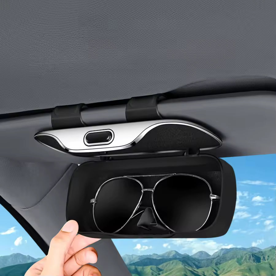 Boîtier à Lunettes pour Voiture – Fixation Stable & Ouverture à Une Main
