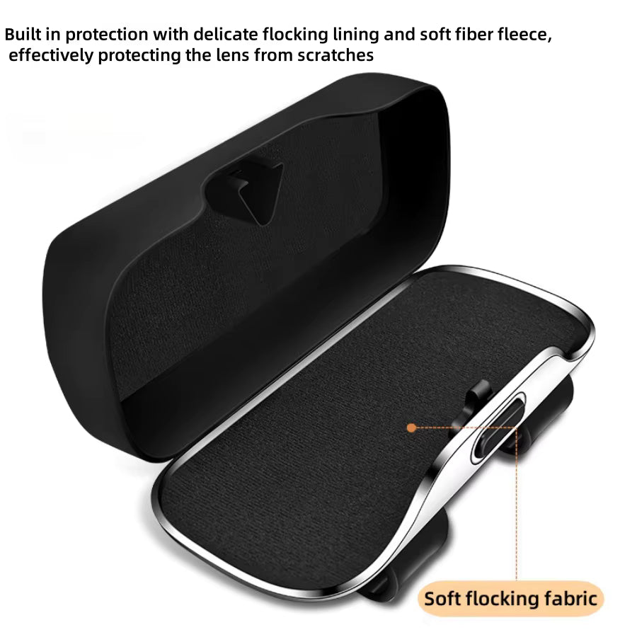 Boîtier à Lunettes pour Voiture – Fixation Stable & Ouverture à Une Main
