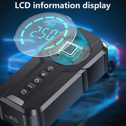 Booster de Voiture 3-en-1 – 3000A + Compresseur + Power Bank