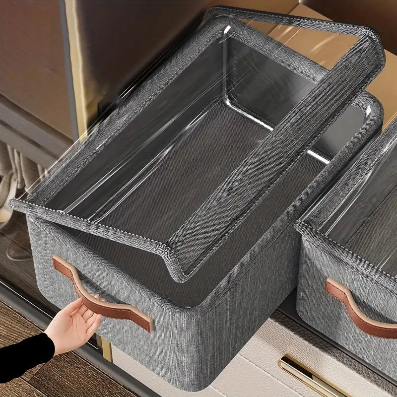 PACK 3  BoîteS de Rangement pour vêtements avec couvercle