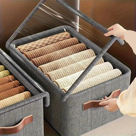 PACK 3  BoîteS de Rangement pour vêtements avec couvercle
