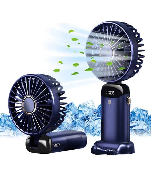 Mini Ventilateur Portable Pliable avec Écran Digital