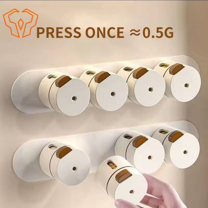 Set de 6 pots à épices magnétiques – Support mural adhésif inclus