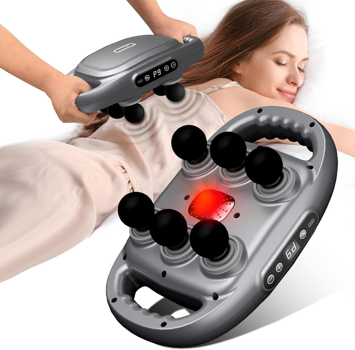 Pistolet De Massage Par Vibration à 6 Têtes