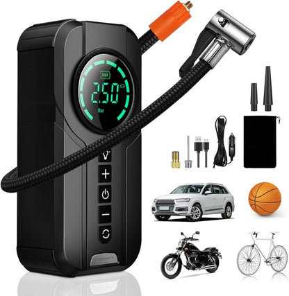 Booster de Voiture 3-en-1 – 3000A + Compresseur + Power Bank