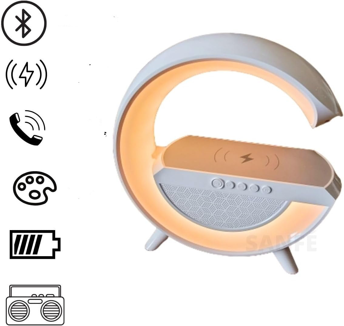 Speaker Bluetooth RGB avec chargeur wireless universel.